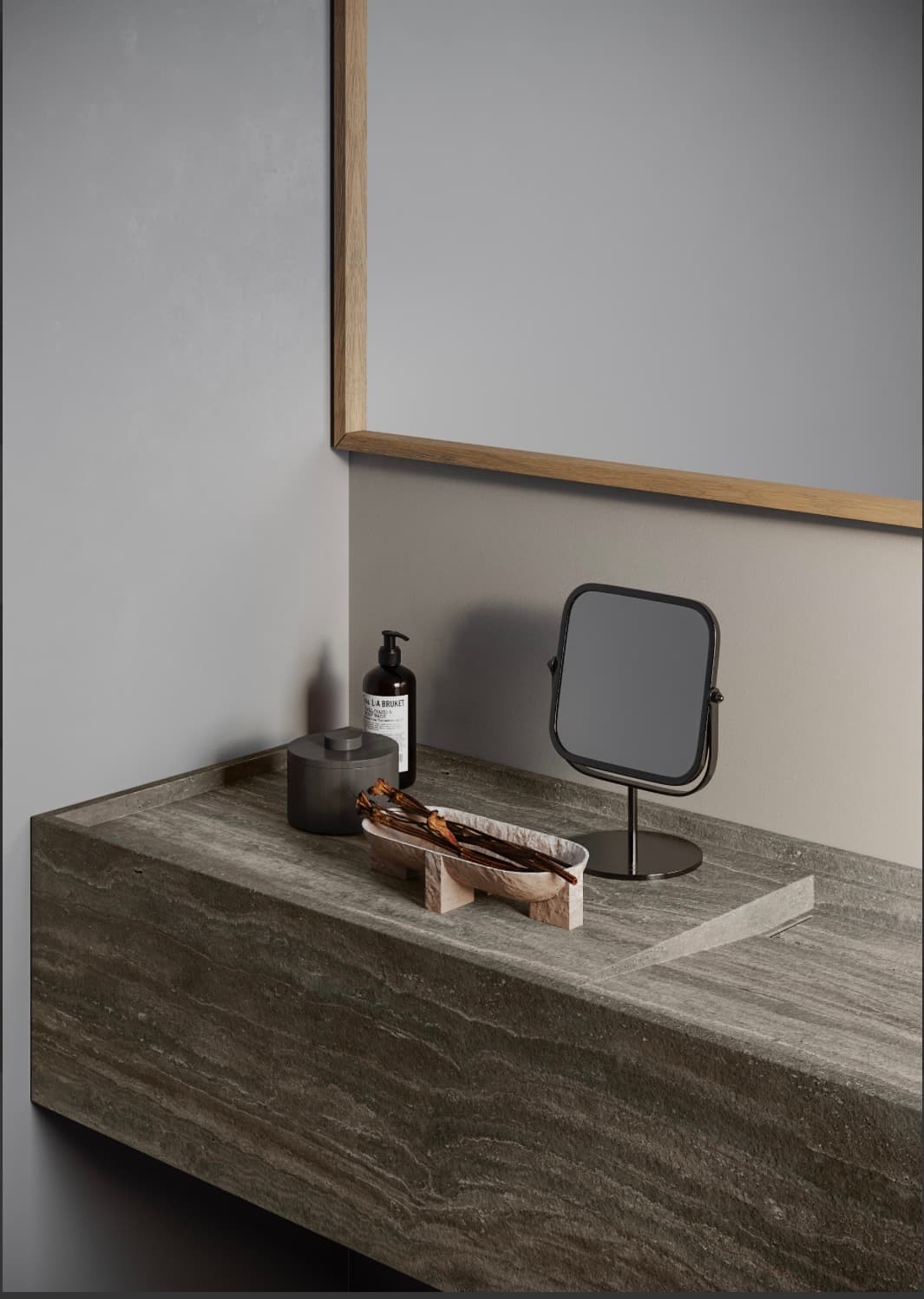 Cocina de lujo con superficies de porcelánico